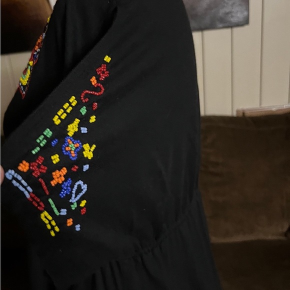 RXB~ Boho Multi-Color Beaded Size Large Dress - Picture 8 of 16